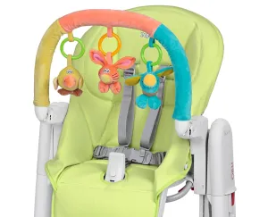 Peg Perego Tatamia Kit-High Chair Accessory-Soft Seat Cover & Play Bar-Verde (Light Green)