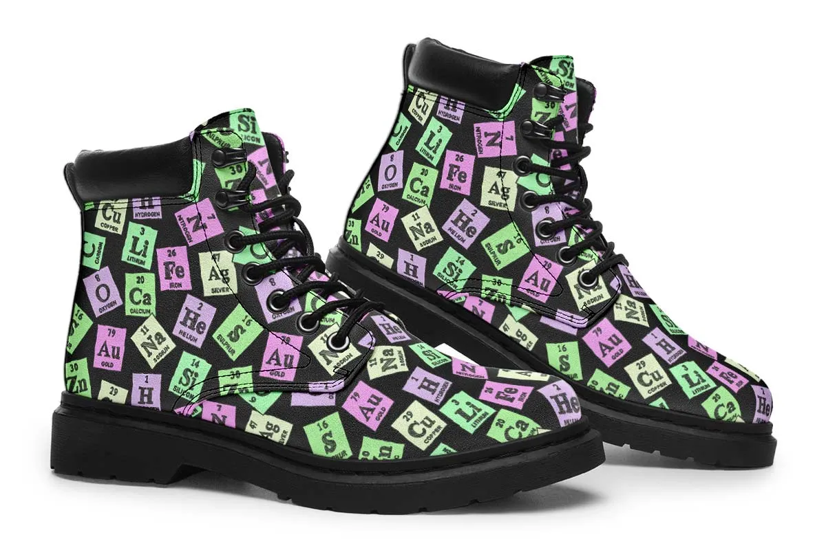 Periodic Table Pattern Classic Vibe Boots