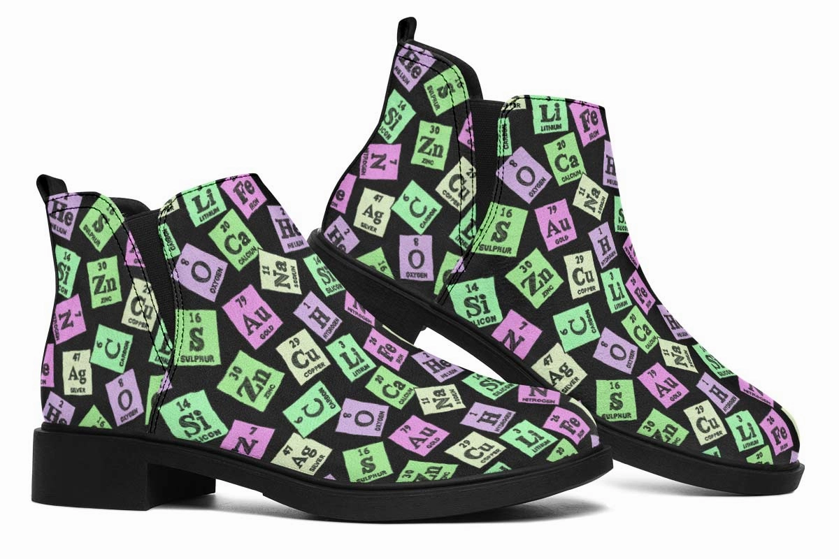 Periodic Table Pattern Neat Vibe Boots