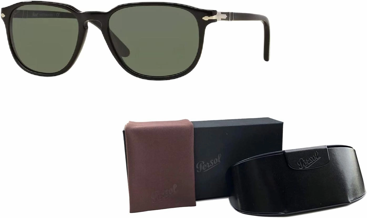 Persol PO3019S Square Sunglasses for Men   Bundle with Designer iWear Kit
