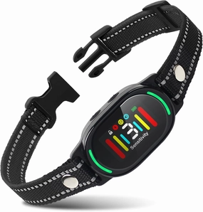 PetJoy Smart Bark Collar, Anti Bark Collar with Optional Shock, Dog Bark Collar for Small Medium Large Dogs - Vibration or Shock Mode 2 in 1 (3 Sensitivity Levels)