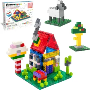 PicassoTiles 259pcs Magnetic Brick Tile Building Block Combo Set Compatible with Other Tiles Over 50  Combination STEM Toy Educational Toys for Ages 3  Toddler Boys and Girls Kids Activity Creativity