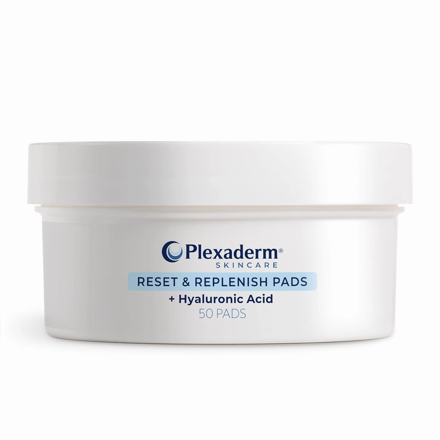 Plexaderm Reset and Replenish Pads with Hyaluronic Acid - remove Dirt, Oil & Makeup and Hydrate Skin