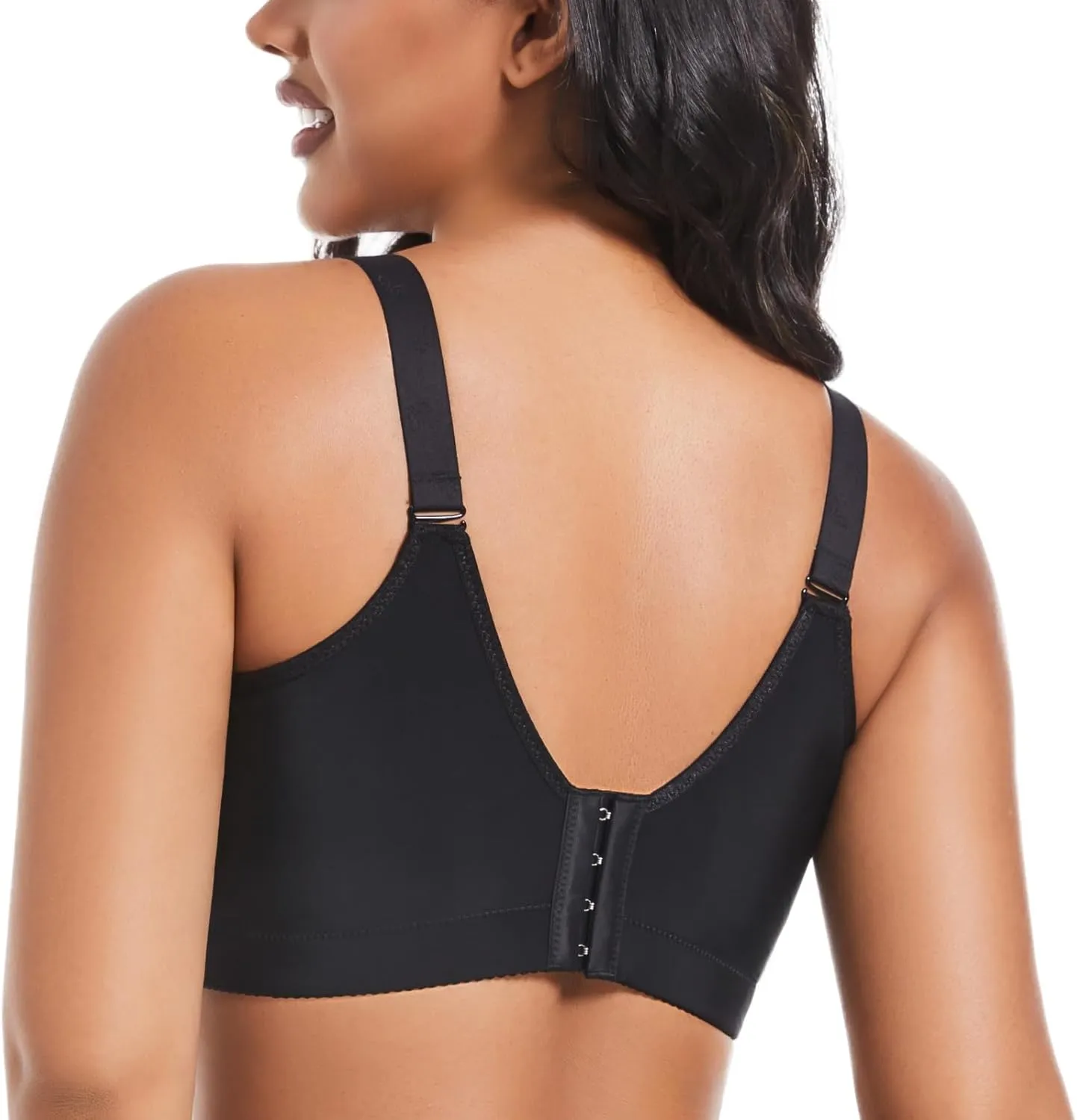 Plus Size Push Up Bras for Women Hide Back Fat Smoothing Bra Underwire Support Bras 34B to 46DD