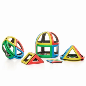 Polydron Kids Magnetic Sphera Set Educational Construction Kit - Multicolored - Children Creative Geometry 3D Toy - 3  Years - Pack of 36
