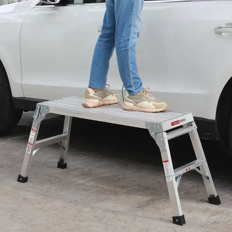 Portable Bench Folding Ladder Stool with Non-Slip Design