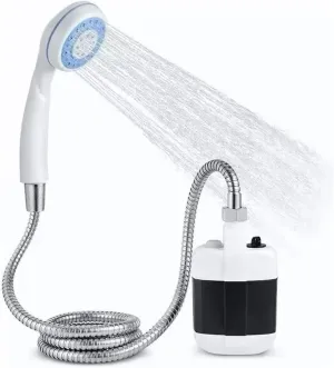 Portable Shower, Electric Battery Powered Portable Cam Shower Set, Reable Outdoor Shower Pet Shower Camp Shower Pump for Hiking, Traveling