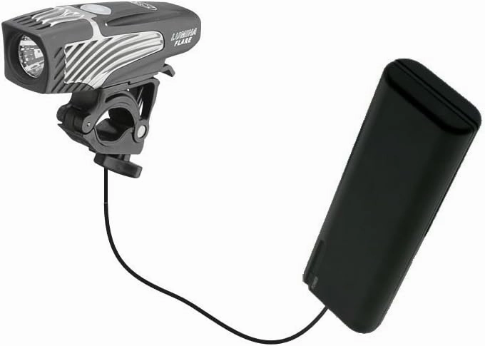 Portable AA Battery Pack Designed for The Nite Rider Flare - Powered by 4 X AA Batteries to Provide Emergency Charge. Built Using TipExchange Technology