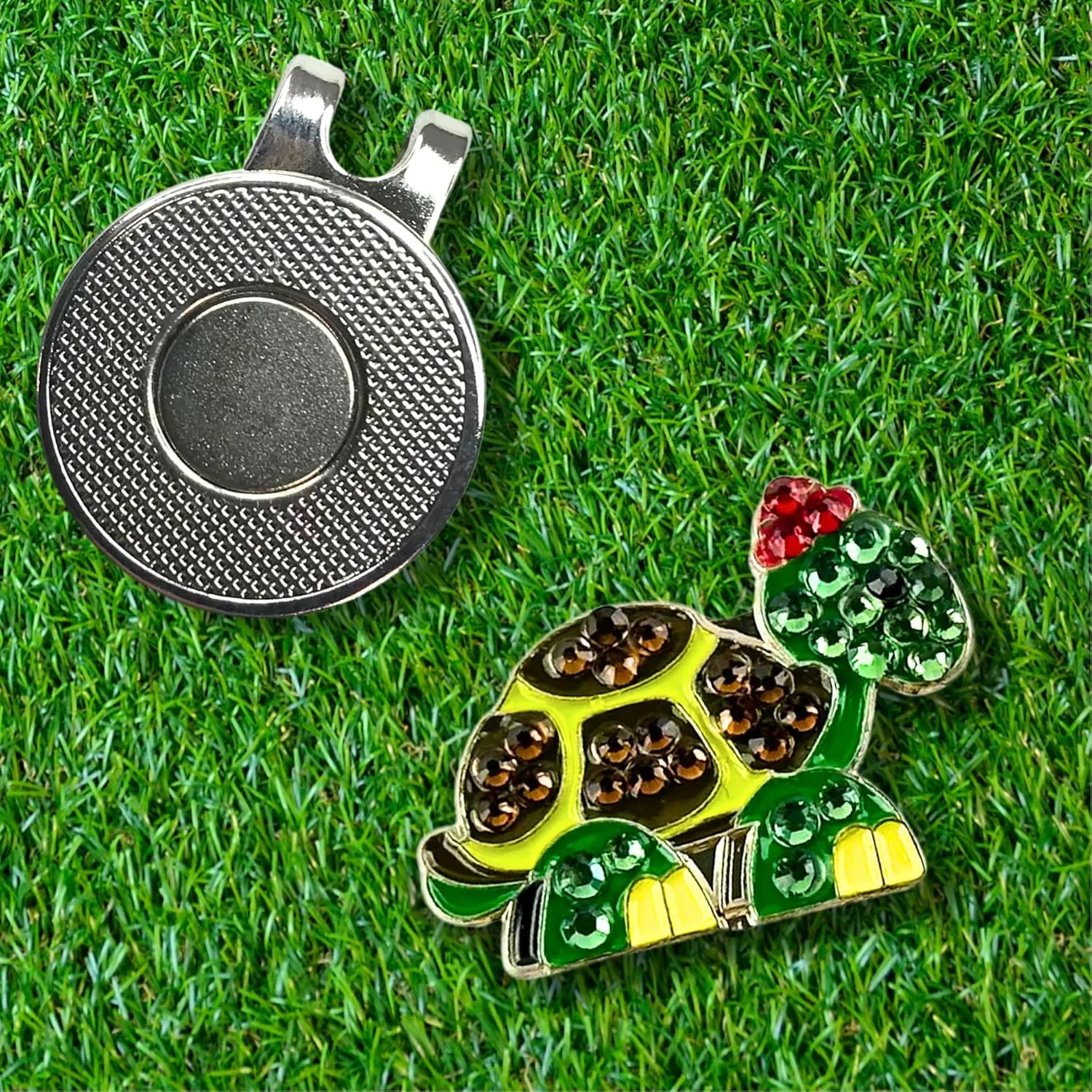 Premium Crystal Golf Ball Marker Bonjoc with Magnetic Hat Clip Animals | Perfect Golf Accessories, Golf Gift, and Golf Giveaway for Men Women with add-ons Available!