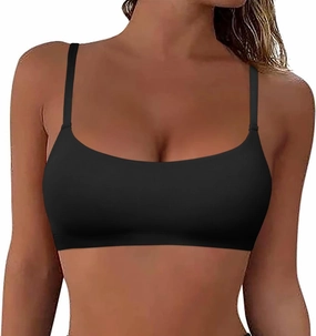 PrettyGuide Women's Wireless Bralette No Padding Scoop Neck Seamless No Underwire Smoothing Everyday Bra