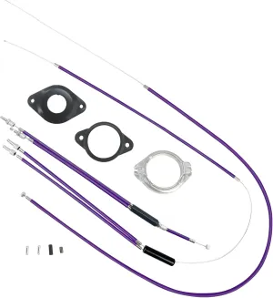 Pro-Grade BMX Bike Gyro Brake Cables Front   Rear (Upper   Lower) with Spinner Rotor Full Kit BMX Bicycle Brake Lines Set Cable Wire&Housing -Stable,Flexible and Long-Lasting