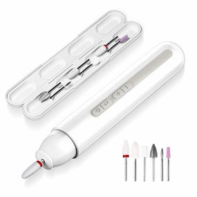 Professional Cordless Nail Drill for Acrylic Nails by TOUCHBeauty, 6 in 1 Rechargeable Nail Drill Kit with Grinding Bits Storage Case, ± Rotation & 6 Adjustable Speeds for Nail Art Works & Home Salon
