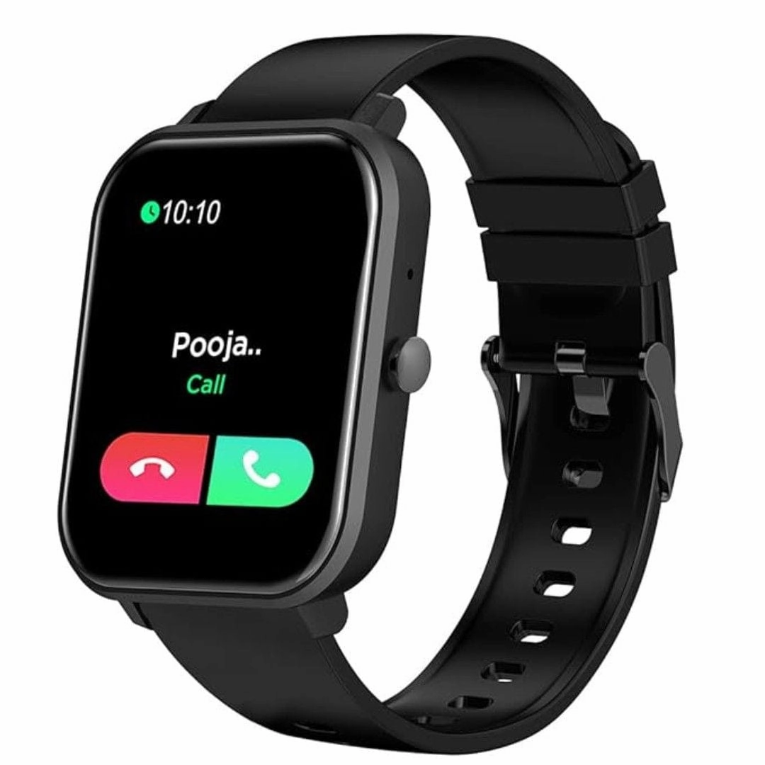 pTron Force X11 Bluetooth Calling Smartwatch with 1.7 Full Touch Color Display (Black)