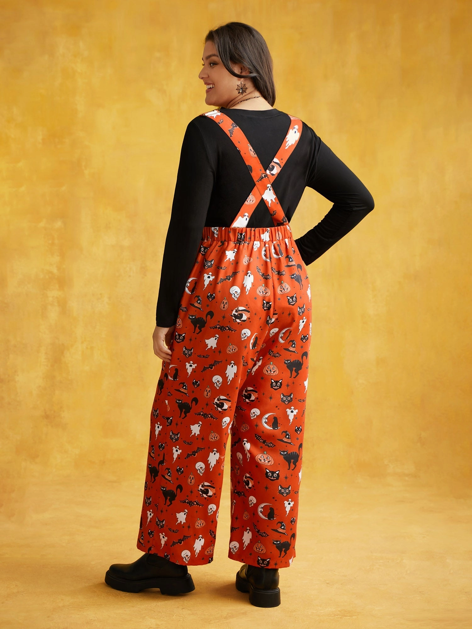 Pumpkin Patch Adjustable Straps Jumpsuit