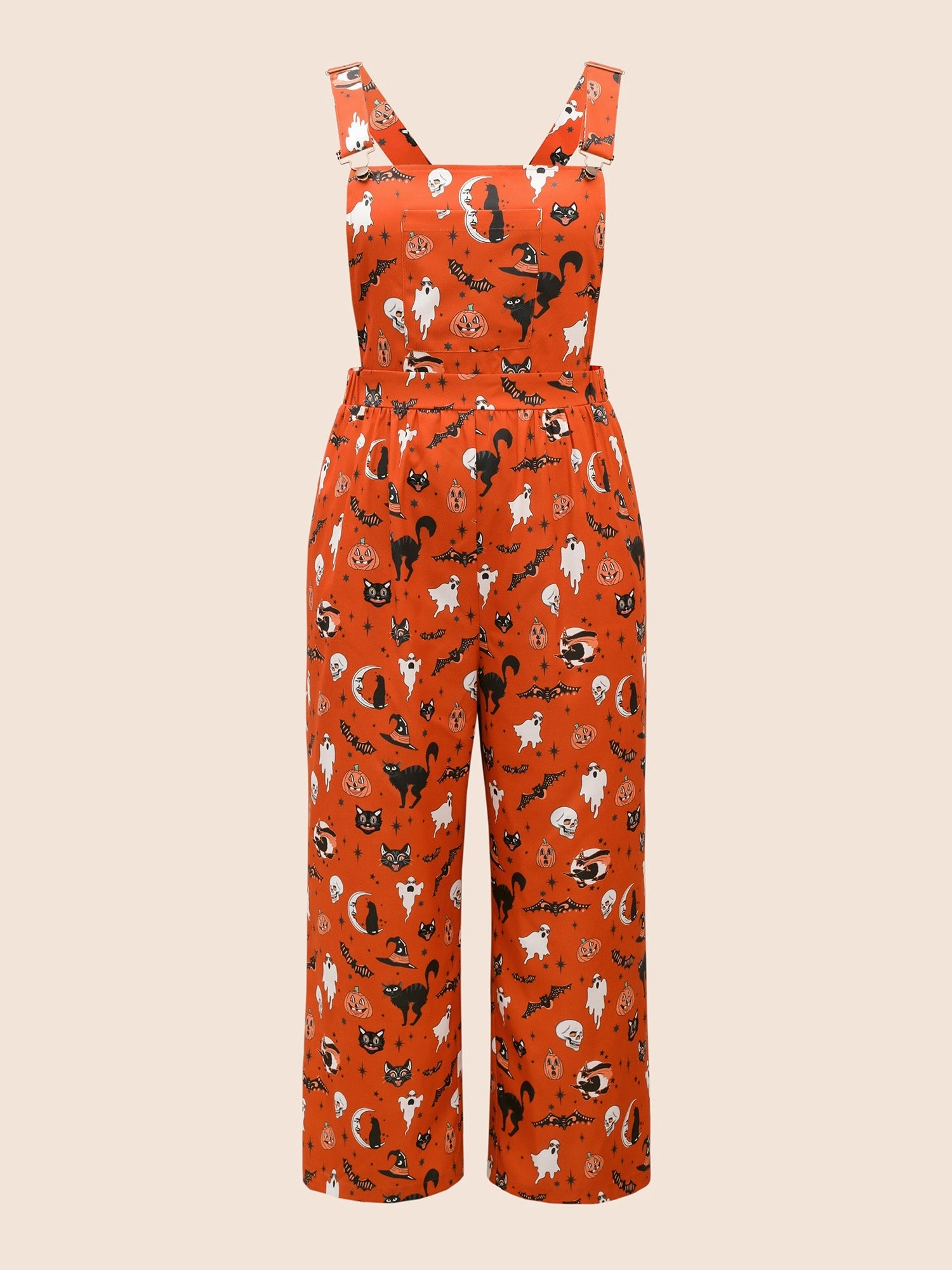Pumpkin Patch Adjustable Straps Jumpsuit