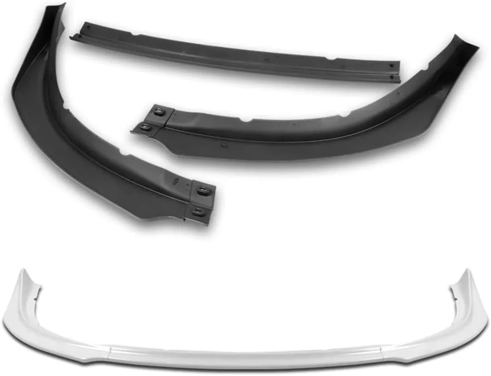 Q1-TECH, Front Bumper Lip fit for Compatible with 2009-2015 Mitsubishi Lancer Ralliart / 2012-2015 Mitsubishi Lancer GT/GTS, Front Lip Spoiler Air Chin Splitter, RA-Style (Glossy White)