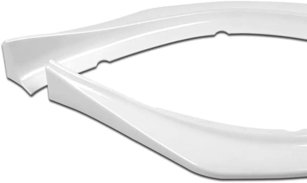 Q1-TECH, Front Bumper Lip fit for Compatible with 2009-2015 Mitsubishi Lancer Ralliart / 2012-2015 Mitsubishi Lancer GT/GTS, Front Lip Spoiler Air Chin Splitter, RA-Style (Glossy White)