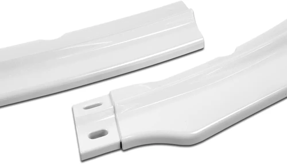 Q1-TECH, Front Bumper Lip fit for Compatible with 2009-2015 Mitsubishi Lancer Ralliart / 2012-2015 Mitsubishi Lancer GT/GTS, Front Lip Spoiler Air Chin Splitter, RA-Style (Glossy White)