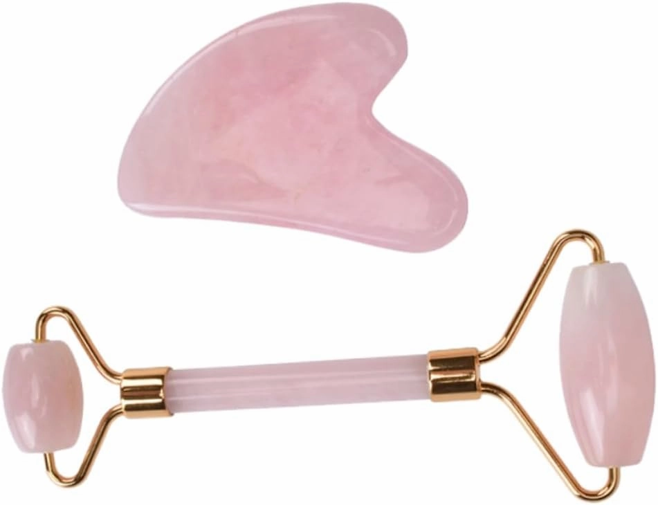 Quartz Facial Massager Jade Roller Gentle Face Massage Tool for Wrinkle Reduction