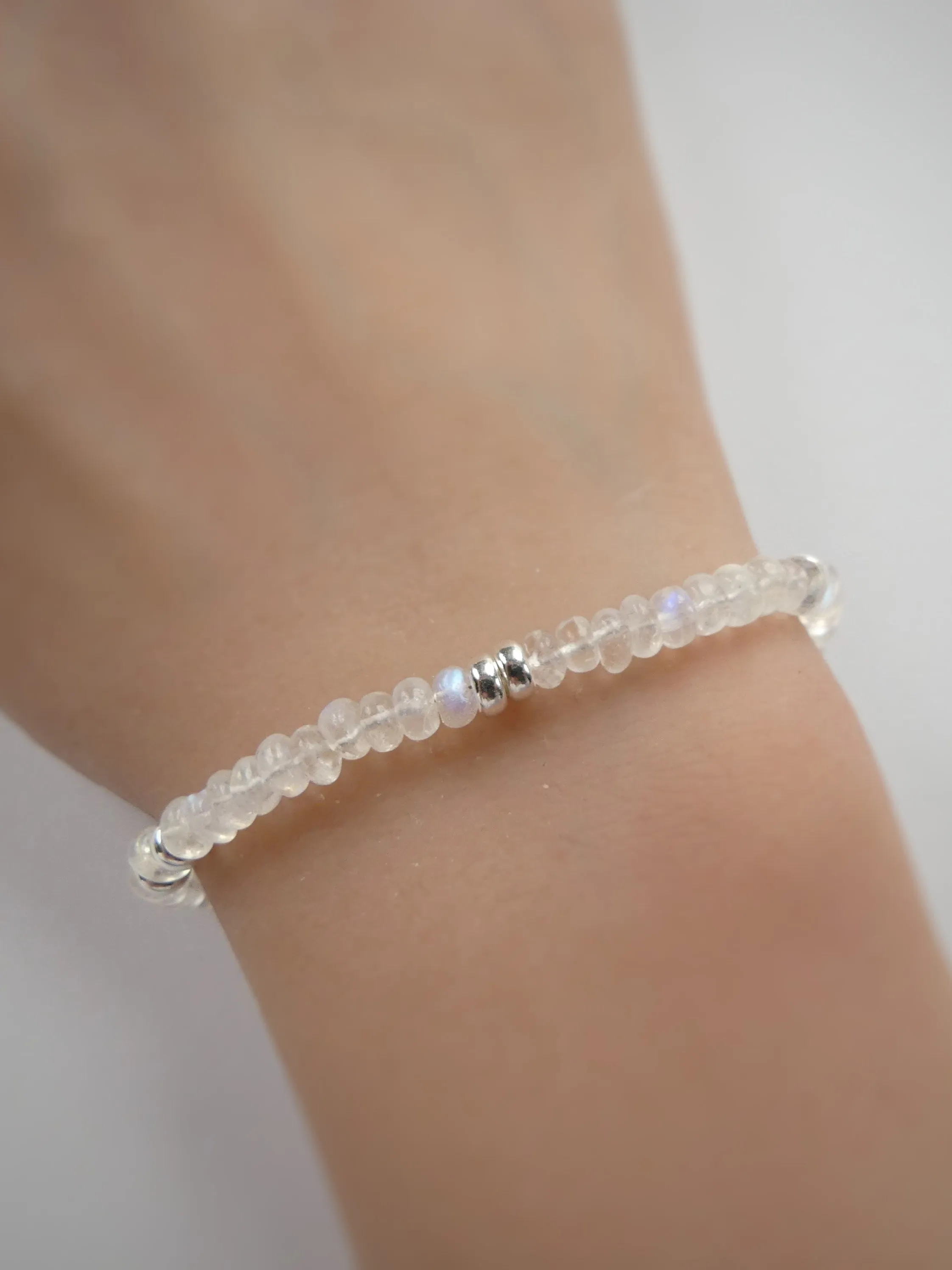 Rainbow Moonstone Delicate Bracelet