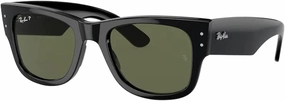 Ray-Ban Mega Wayfarer RB0840SF Square Asian Fit Low Bridge Sunglasses for Men for Women   BUNDLE With DIW Kit