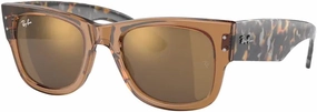 Ray-Ban RB0840S Mega Wayfarer Square Sunglasses for Men for Women   BUNDLE With Designer iWear Cleaning Kit