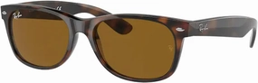 Ray-Ban RB2132 NEW WAYFARER Square Sunglasses For Men For Women   BUNDLE with Designer iWear Eyewear Care Kit