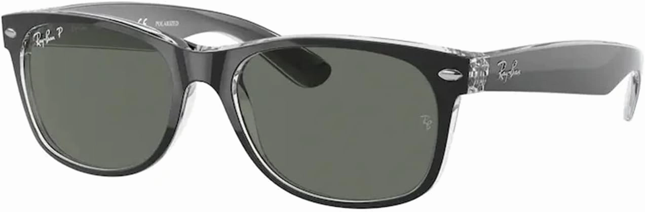 Ray-Ban RB2132 POLARIZED NEW WAYFARER Square Sunglasses For Men For Women   BUNDLE with Designer iWear Eyewear Care Kit
