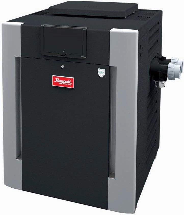 Raypak P-R266-A-EP-C Digital Propane Pool Heater, 266 BTU