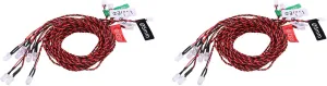 RC Airplane LED Light System, 2 Kit RC Airplane 8 LED Lighting System Helicopter Simulation Flashing Lights for FUTABA/JR/KO 2.4G Transmitter