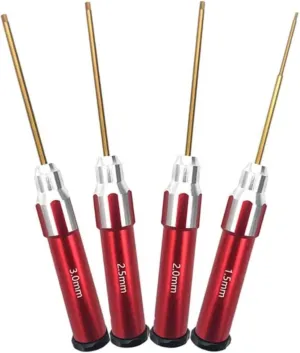 RC Disassembly Tool For Universal Parts RC Car 4pcs Titanium Precision For Mini Hex Screwdriver Set 1.5mm 2mm 2.5mm 3.0mm Rc Tool Kit For RC Car