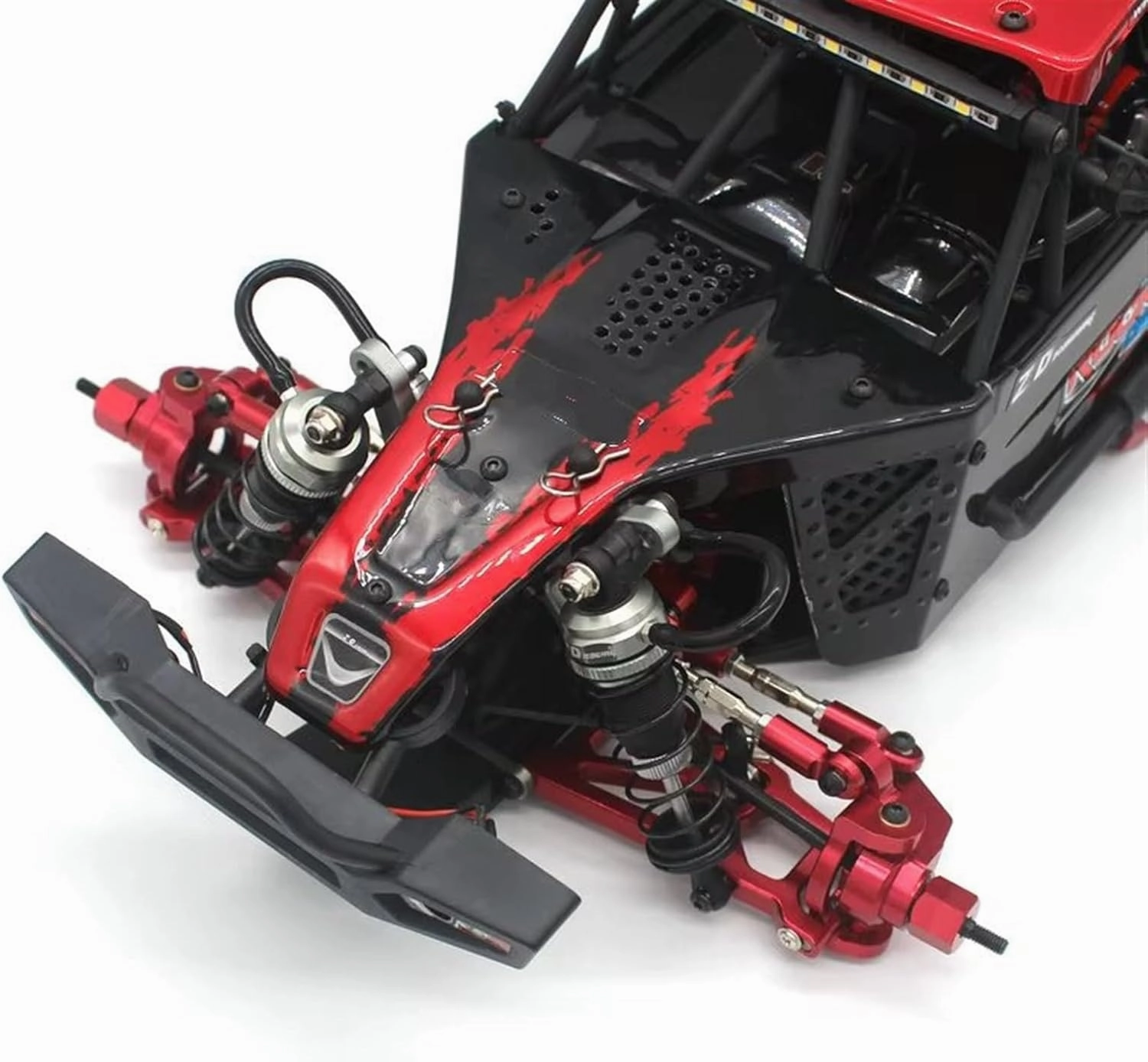 RC Accessory Compatible with ZD for Racing for DBX-10 10427S 9106S 1:10 RC Remote Control Car for Desert Off-Road Vehicle Metal Accessories C for Seat(Red)