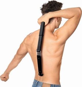 Rechargeable Electric Back Shaver and Hair Trimmer for Men Body Groomer with Extendable Back Blade Electric Razor for Hard to Reach Areas Back Shavers and Manscaping Tool for Men
