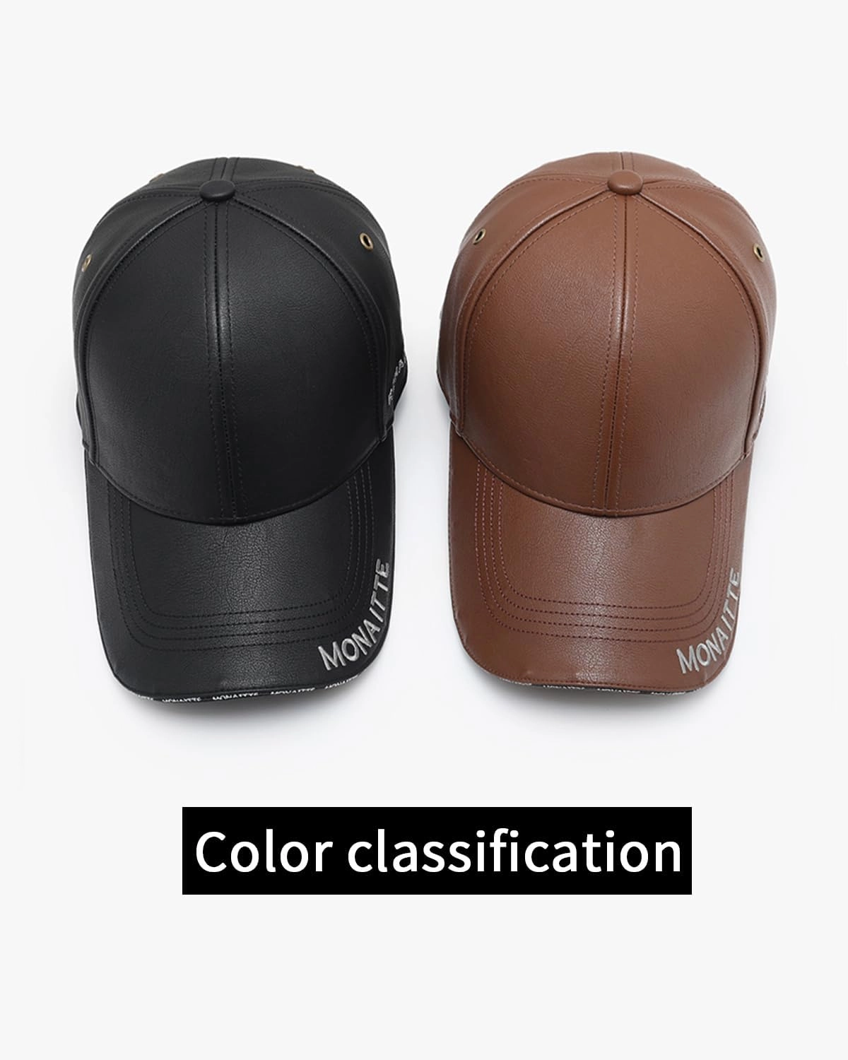 Regular Baseball Cap, Men's Adjustable Structure PU Classic Baseball Cap, Suitable for Elderly Father