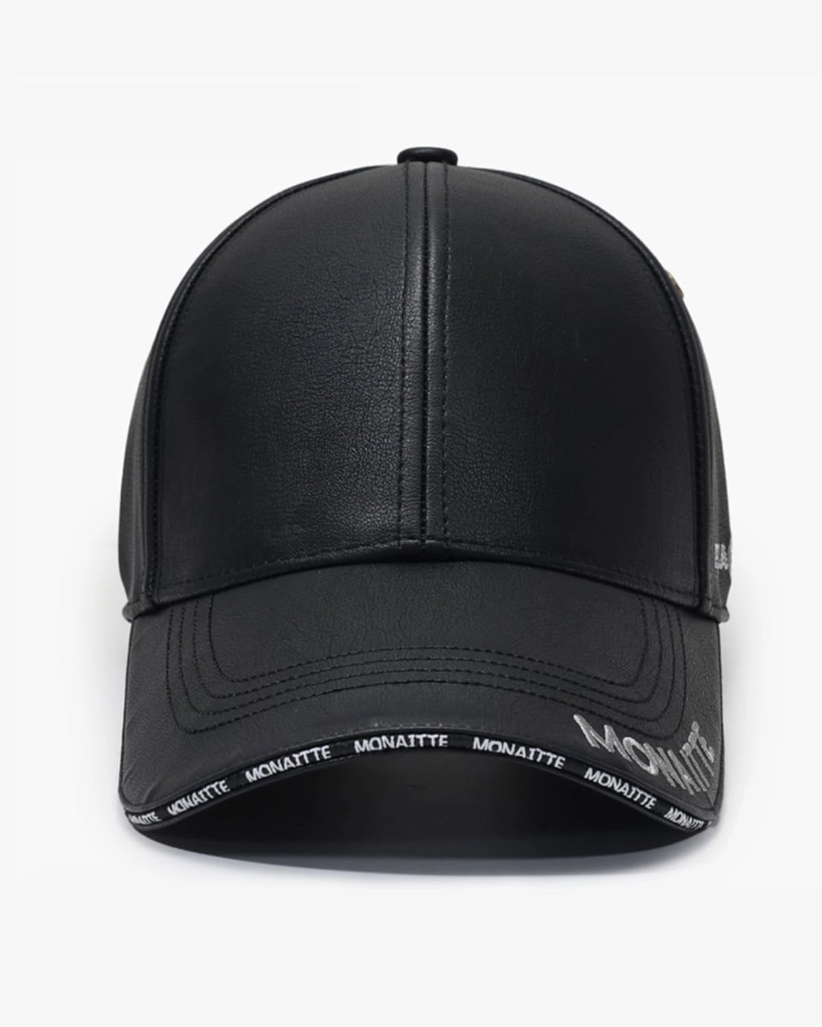 Regular Baseball Cap, Men's Adjustable Structure PU Classic Baseball Cap, Suitable for Elderly Father