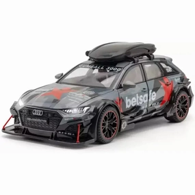 Resembling Modified RS6 Sports Diecast Car - Pull Back, Openable Doors, Lights & Sounds - 1:24 Scale (3 Years till Grown Ups) | Assorted Colors