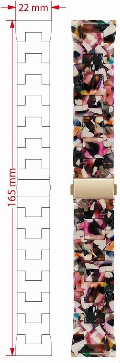 Resin Bands Compatible 20mm 22mm Women Men Lightweight Strap