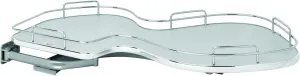 Rev-A-Shelf 5371-18-L Contemporary 37-5/8" Cloud Blind Corner Organizer for Blind Right Cabinet - Gray