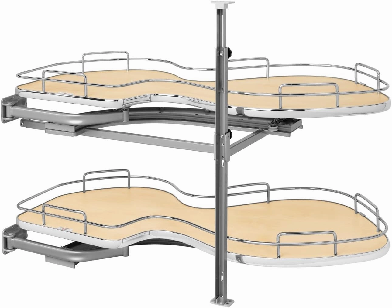 Rev-A-Shelf Contemporary Cloud 2-Shelf Blind Corner Organizer for Left Opening/Blind Right Cabinet