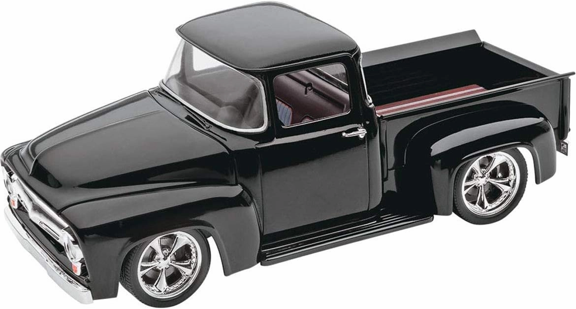 Revell 85-4426 Ford FD-100 Pickup Model Truck Kit 1:25 Scale 78-Piece Skill Level 4 Plastic Model Building Kit , Black, 12 years old and up