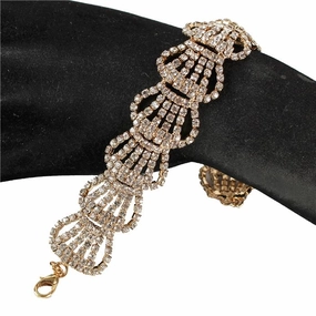 Rhinestones Crown Shape Bracelet