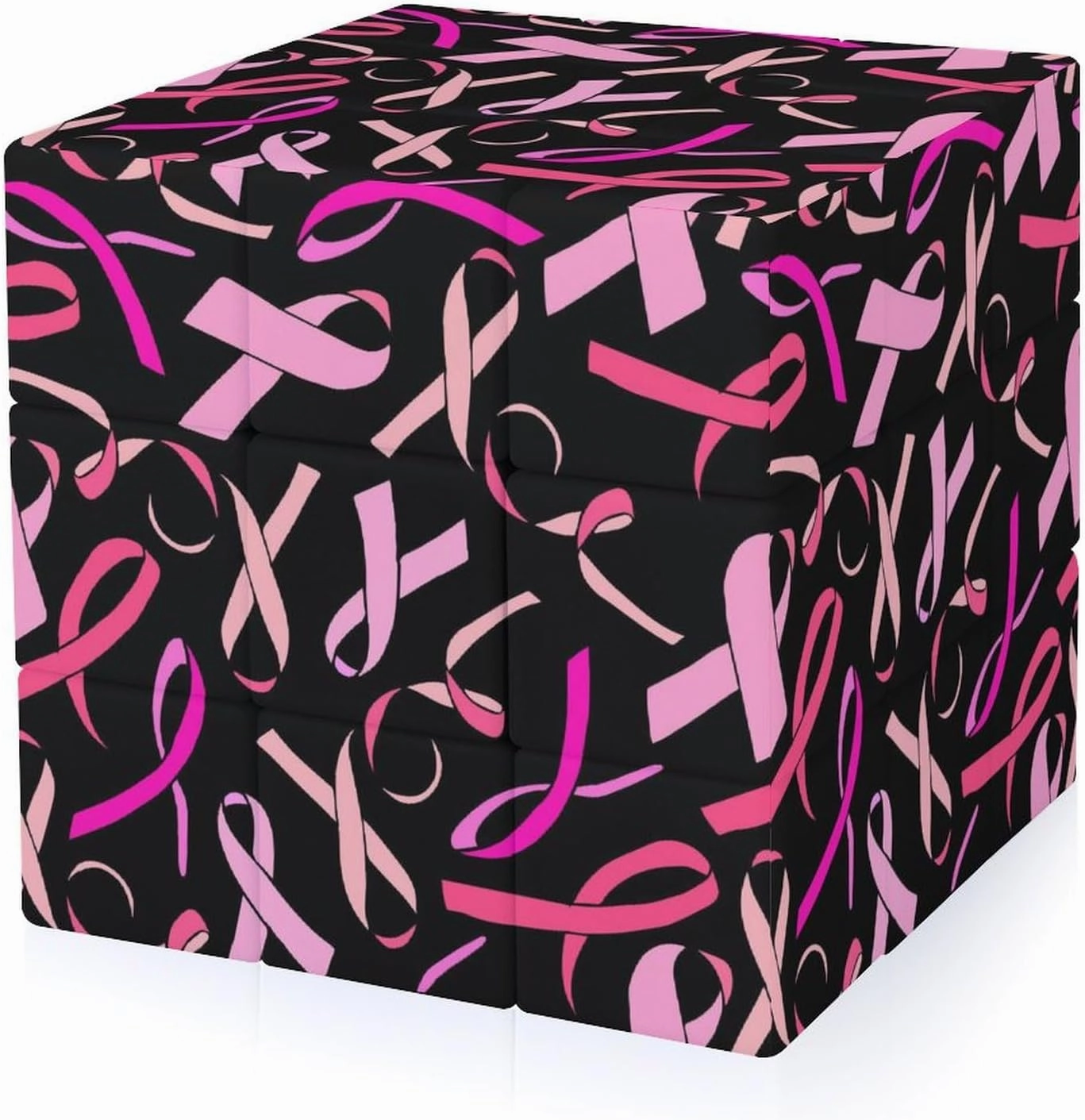 Ribbon Funny 3x3x3 Cube Smooth Lightweight Puzzle for Adult Graphic Printing Travel