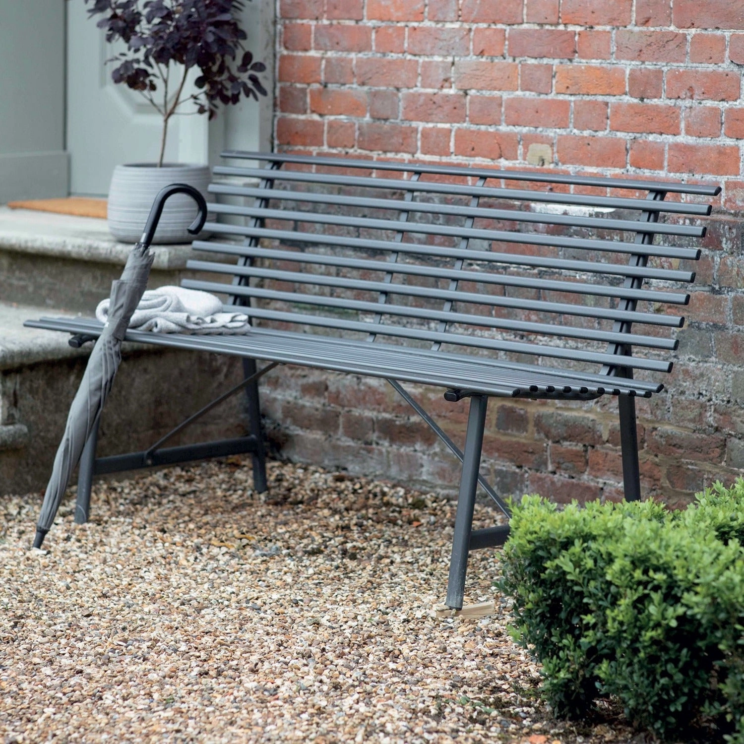 Richmond Outdoor Bench Carbon