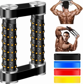 Rip Stick Efficient Quick Strength Training, Upper Body, Shoulder, Joint Ripstick Exercise Equipment, Portable High Gloss Aluminum aAlloy Rip Stick Workout, Stable Adjustable Resistance Band