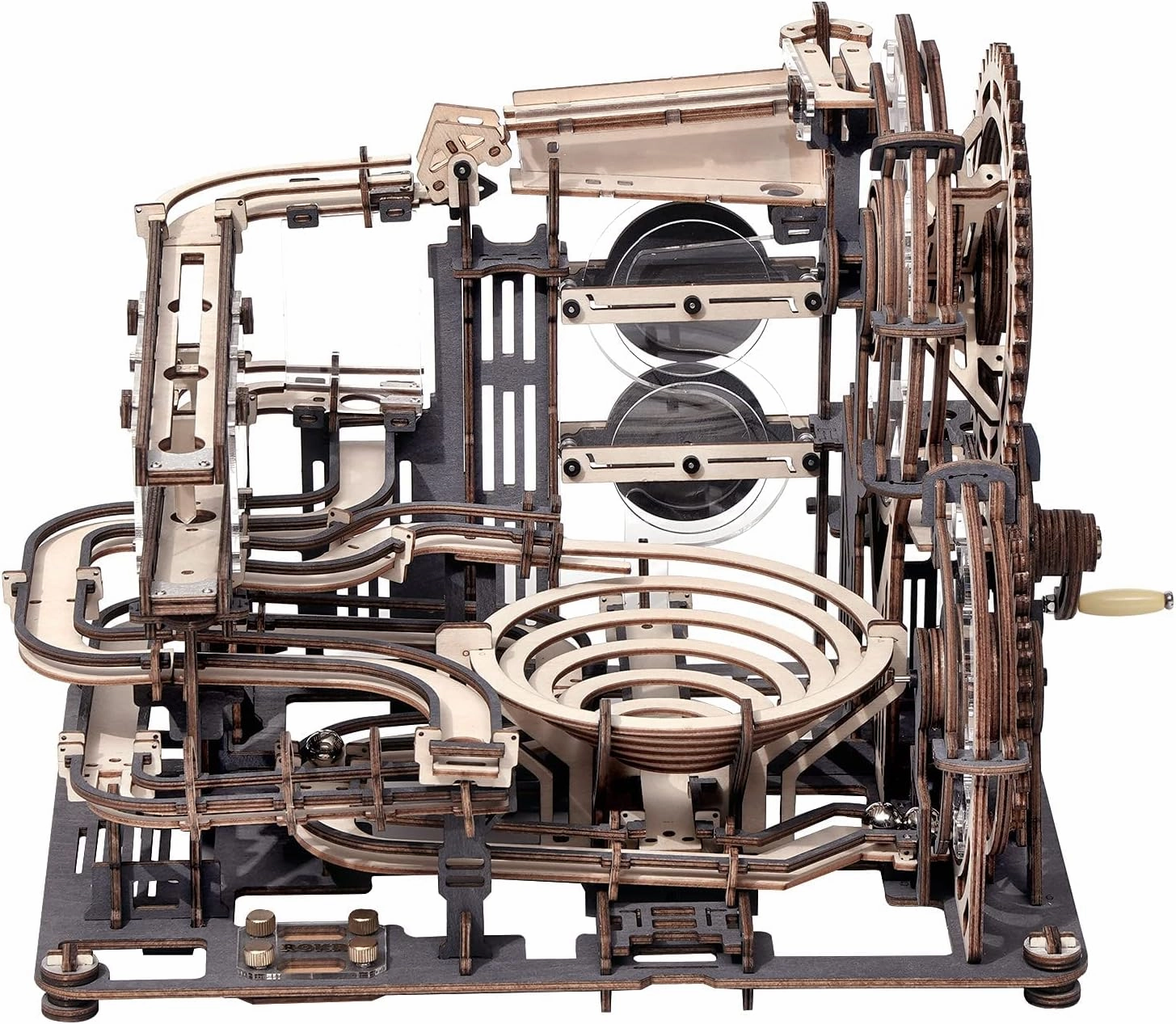 ROBOTIME 3D Puzzles Mabrle Run - LGA01 Mable Night City Wooden Model to Build - Model Building Kits for Adults