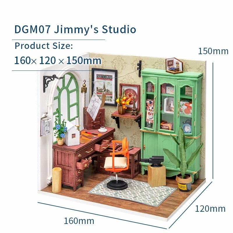 Robotime Rolife DIY Wooden Dollhouse Miniature DGM07  Jimmy's Studio