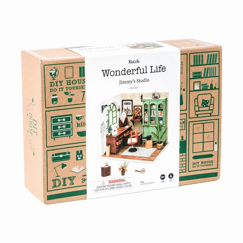 Robotime Rolife DIY Wooden Dollhouse Miniature DGM07  Jimmy's Studio