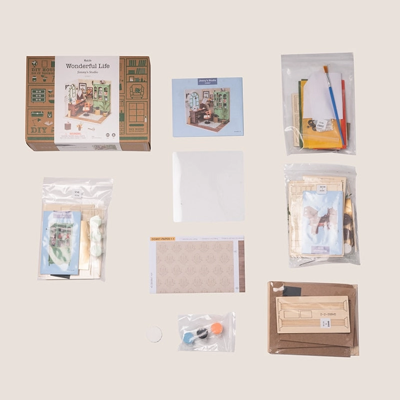 Robotime Rolife DIY Wooden Dollhouse Miniature DGM07  Jimmy's Studio