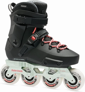 Rollerblade Twister XT Women's Adult Fitness Inline Skate, Black/Mint, Urban Performance Inline Skates