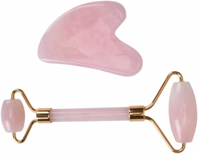 Rose Quartz Roller Massager Facial Scraper Skin Care Lightweight for Daily Use